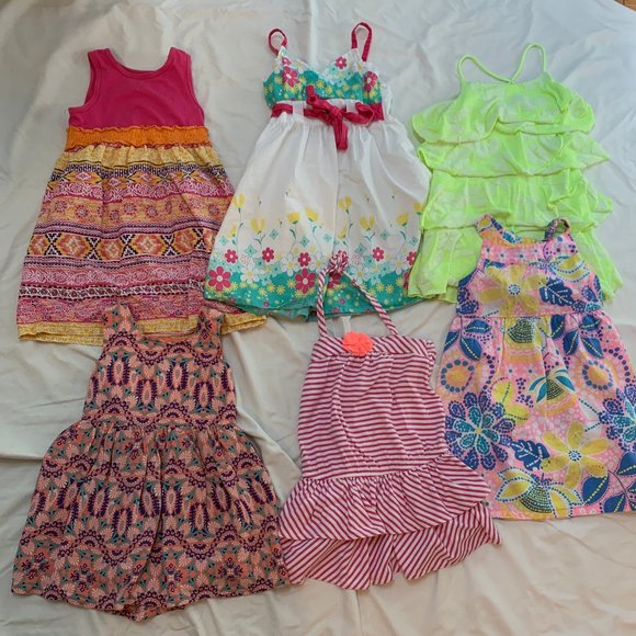 5 Dresses Girls 4T - Picture 1 of 8